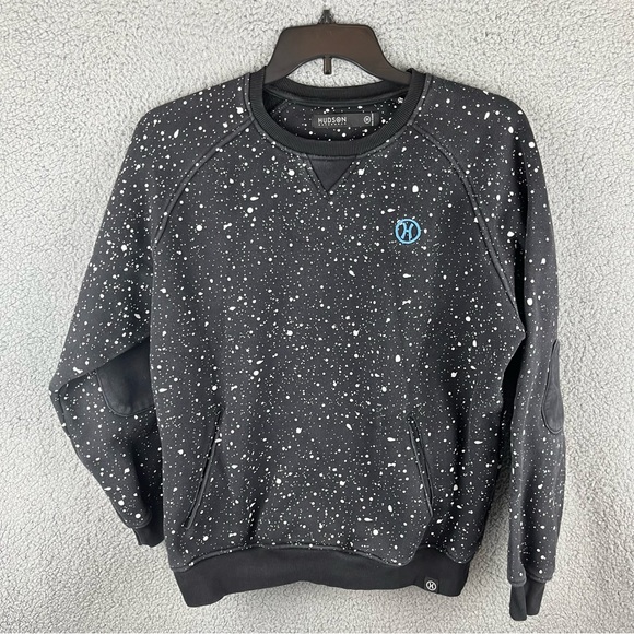 Hudson Outerwear Black Speckled Thick Polyester Mens‎ Sweater Size 2XL - Picture 1 of 16